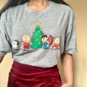 Grey Christmas Peanut Gallery Shirt 🥜